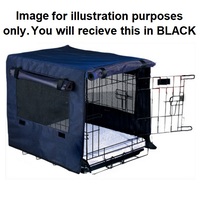 HugglePets Dog Cage Cover - Black