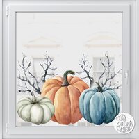 Pumpkin Twig Border - Orange - 74 x 120 cm