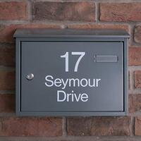 Taylor Grey Letterbox personalised with your address