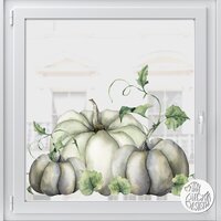 White Pumpkin Borders - 38 x 60 cm