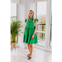 Green Poplin Dress L (12-14 UK) / Green